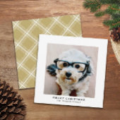 Sofortige Foto Galerie weiße Grenze Frohe Weihnach