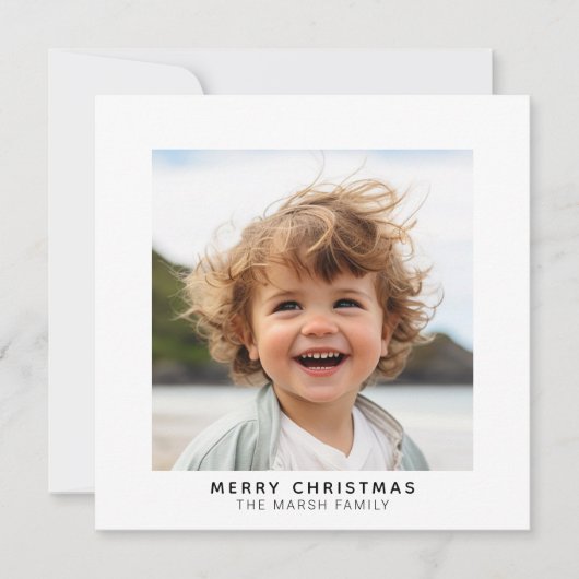 Sofortige Foto Galerie weiße Grenze Frohe Weihnach (Vorderseite)