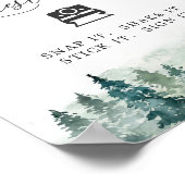 Sofortige Foto Gästebuch Unterwald Pine Trees (Ecke)