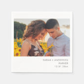 Sofortige Foto Hochzeit oder Party V2 Serviette (Vorderseite)