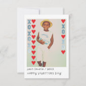 Sofortige Foto Kinder Schule Valentinstag Karte (Vorderseite)