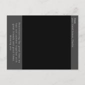 Sofortige Fotografie-Retro-Speicherhalterung Postkarte (Rückseite)