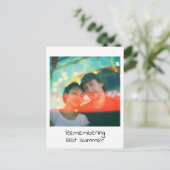 Sofortige Fotografie-Retro-Speicherhalterung Postkarte (Stehend Vorderseite)