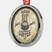 SOFORTIGE FUNKTELEGRAFIE - RADIOLOGIE-TECHNOLOGIE SILBERNES ORNAMENT (Links)