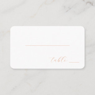 Sofortige Gold-Minimalistische Tischkarte Platzkarte