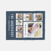 Sofortige Hintergrundfarbe für Fotocollage Fleecedecke (Vorderseite (Horizontal))