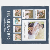 Sofortige Hintergrundfarbe für Fotocollage Fleecedecke (Vorderseite (Horizontal))