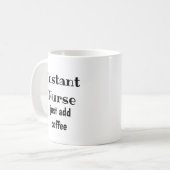 Sofortige Krankenschwester einfach ein Kaffeekonze Kaffeetasse (Vorderseite Links)