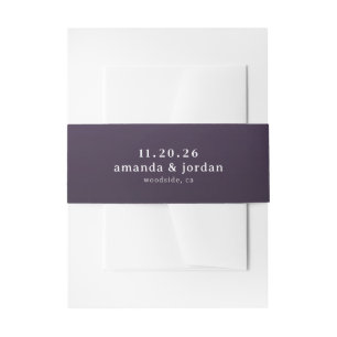 Sofortige Lila Typografisch Einladungsbanderole