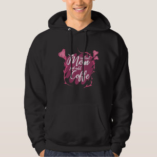 Sofortige Mama einfach Kaffee herzen glücklich Mut Hoodie