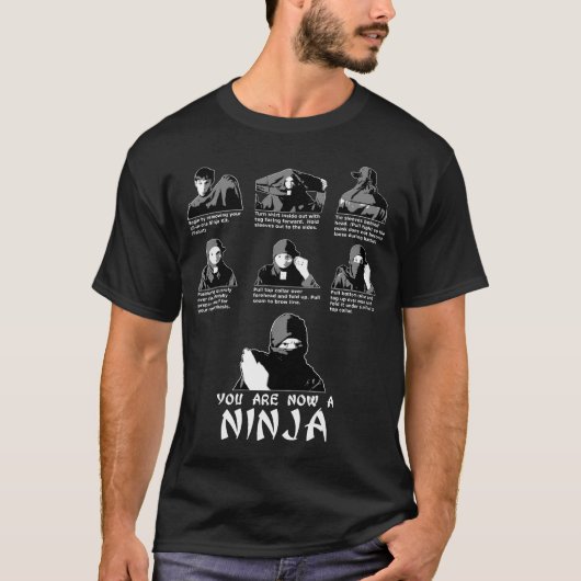 Sofortige Ninja Ausrüstung (schließt Anweisungen) T-Shirt (Vorderseite)