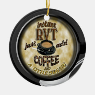 SOFORTIGE RVT - ADDIEREN SIE KAFFEE - KERAMIKORNAMENT