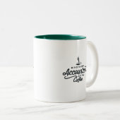Sofortiger Buchhalter addieren gerade Kaffee - Zweifarbige Tasse (VorderseiteRechts)