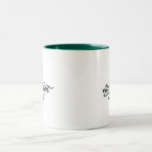 Sofortiger Buchhalter addieren gerade Kaffee - Zweifarbige Tasse (Mittel)