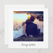Sofortiger Foto-Look Hochzeitwechsel Einladung (Vorne/Hinten)