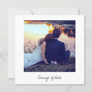 Sofortiger Foto-Look Hochzeitwechsel Einladung