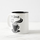 Sofortiger Mensch addieren gerade Kaffee Zweifarbige Tasse (Vorderseite Links)