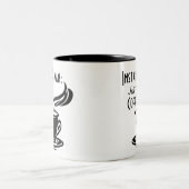 Sofortiger Mensch addieren gerade Kaffee Zweifarbige Tasse (Mittel)