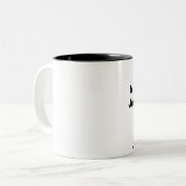 Sofortiger Mensch. Addieren Sie einfach Kaffee Zweifarbige Tasse (Vorderseite Links)