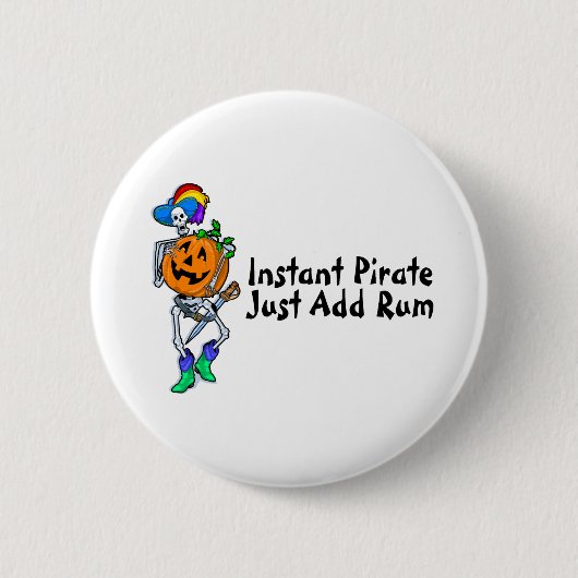 Sofortiger Pirat addieren gerade Rum Button (Vorderseite)
