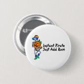 Sofortiger Pirat addieren gerade Rum Button (Vorne & Hinten)