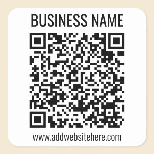 Sofortiger QR-Code (geben Sie Ihre Website-URL ein Quadratischer Aufkleber