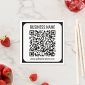 Sofortiger QR-Code (geben Sie Ihre Website-URL ein Serviette (Beispiel)