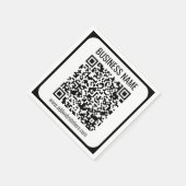 Sofortiger QR-Code (geben Sie Ihre Website-URL ein Serviette (Ecke)