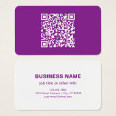 Sofortiger QR-Code mit Ihrer Website-URL | Lila (Vorne & Hinten)