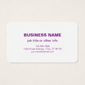 Sofortiger QR-Code mit Ihrer Website-URL | Lila (Rückseite)