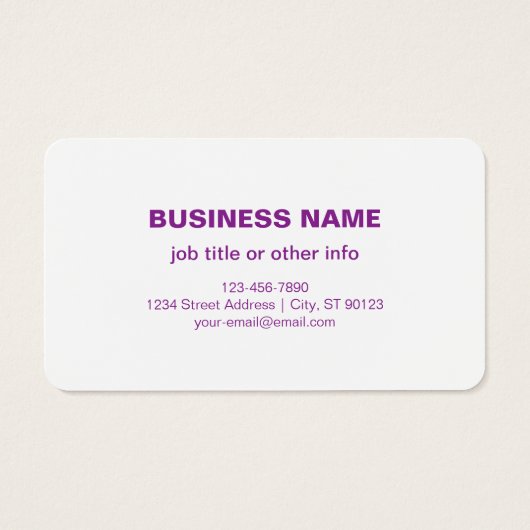 Sofortiger QR-Code mit Ihrer Website-URL | Lila (Rückseite)