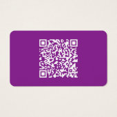 Sofortiger QR-Code mit Ihrer Website-URL | Lila (Vorderseite)