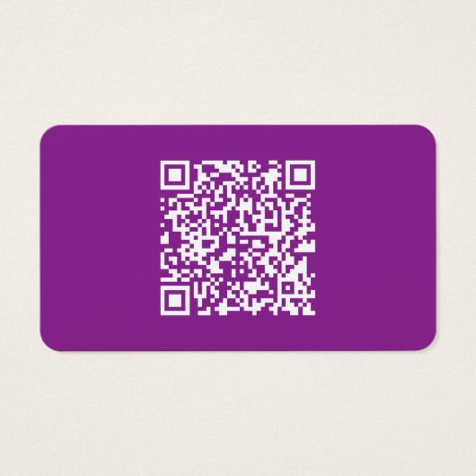 Sofortiger QR-Code mit Ihrer Website-URL | Lila (Vorderseite)