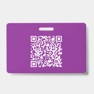 Sofortiger QR-Code mit Ihrer Website-URL Lila Ausweis