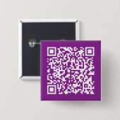 Sofortiger QR-Code mit Ihrer Website-URL | Lila Button (Vorne & Hinten)