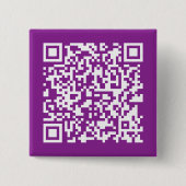 Sofortiger QR-Code mit Ihrer Website-URL | Lila Button (Vorderseite)