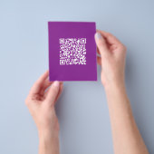 Sofortiger QR-Code mit Ihrer Website-URL | Lila Flyer (Gruppe)