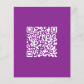 Sofortiger QR-Code mit Ihrer Website-URL | Lila Flyer (Vorne)