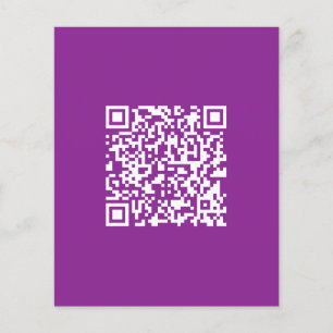Sofortiger QR-Code mit Ihrer Website-URL Lila Flyer