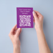 Sofortiger QR-Code mit Ihrer Website-URL | Lila Flyer (Gruppe)