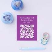 Sofortiger QR-Code mit Ihrer Website-URL | Lila Flyer (Einzeln)
