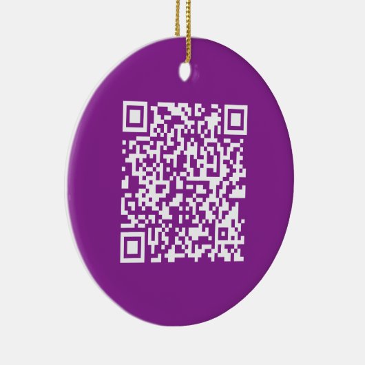 Sofortiger QR-Code mit Ihrer Website-URL | Lila Keramik Ornament (Rechts)