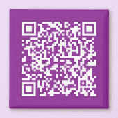 Sofortiger QR-Code mit Ihrer Website-URL | Lila Magnet