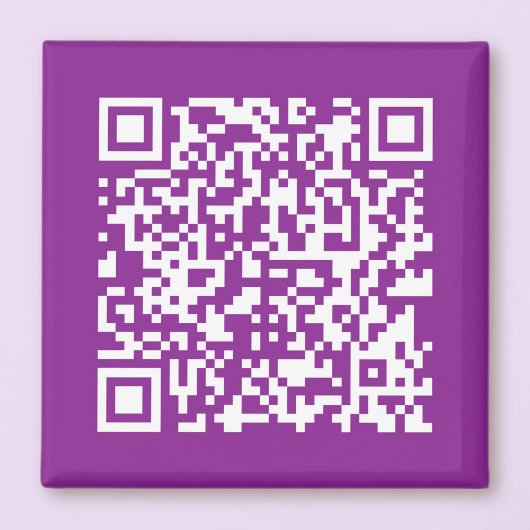 Sofortiger QR-Code mit Ihrer Website-URL | Lila Magnet