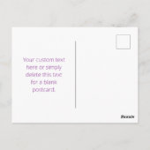 Sofortiger QR-Code mit Ihrer Website-URL | Lila Postkarte (Rückseite)