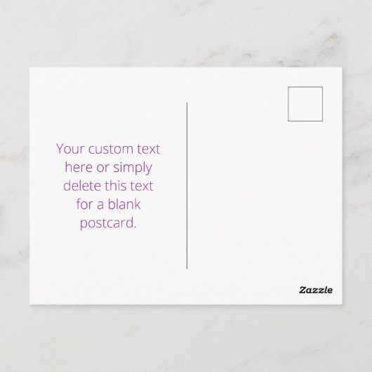 Sofortiger QR-Code mit Ihrer Website-URL | Lila Postkarte (Rückseite)