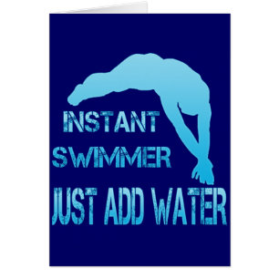 Sofortiger Schwimmer addieren gerade Wasser