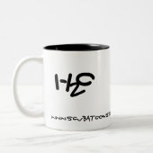 Sofortiger Taucher - addieren Sie einfach Wasser Zweifarbige Tasse (Links)