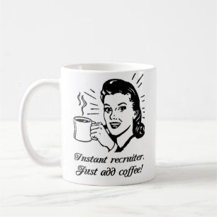 Sofortiger Werbeoffizier, addieren gerade Kaffee Kaffeetasse
