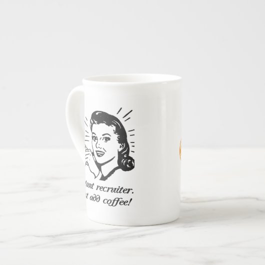 Sofortiger Werbeoffizier Porzellantasse (Vorderseite Links)